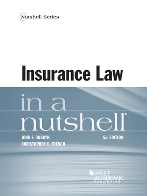 cover image of Insurance Law in a Nutshell
